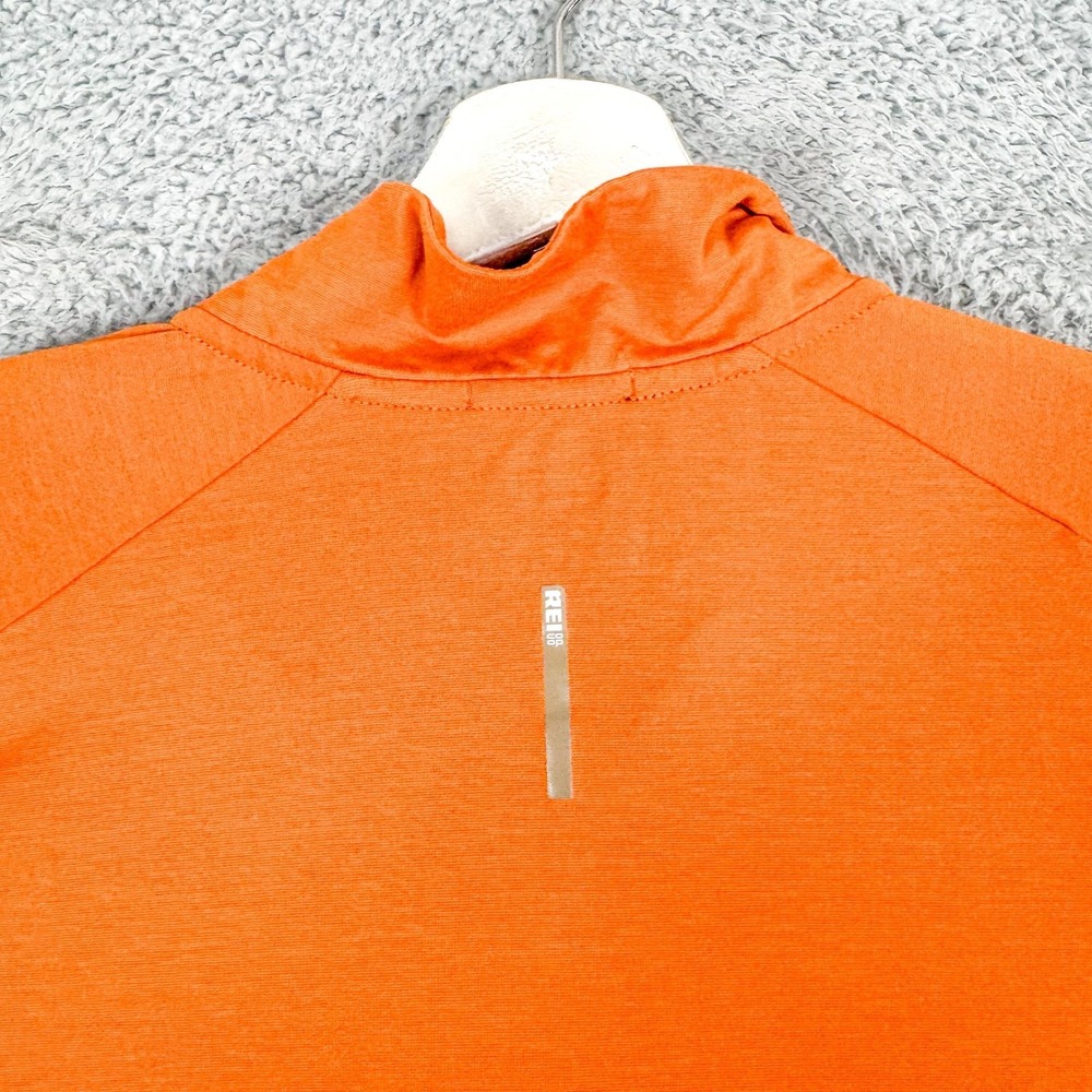 REI Co-op Pullover Mens Large‎ Tall Orange 1/4 Zip Lightweight Hiking Running - Picture 6 of 10